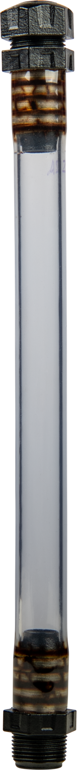 FILLER HOSE W/SCREW CAP CLEAR 12"