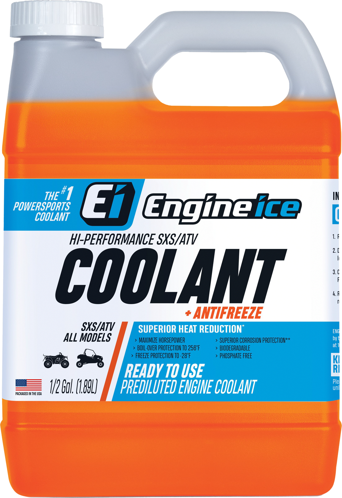 HI-PERF SXS/ATV COOLANT 1/2 GAL (4/CASE SOLD EA)