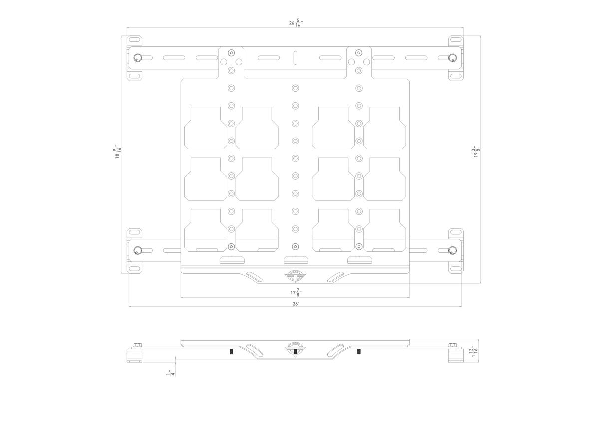 UNIVERSAL UTV MOUNT FOR USE WITH PACKOUT