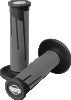ProTaper Full Diamond Clamp-On Grips - Black/Dark Gray