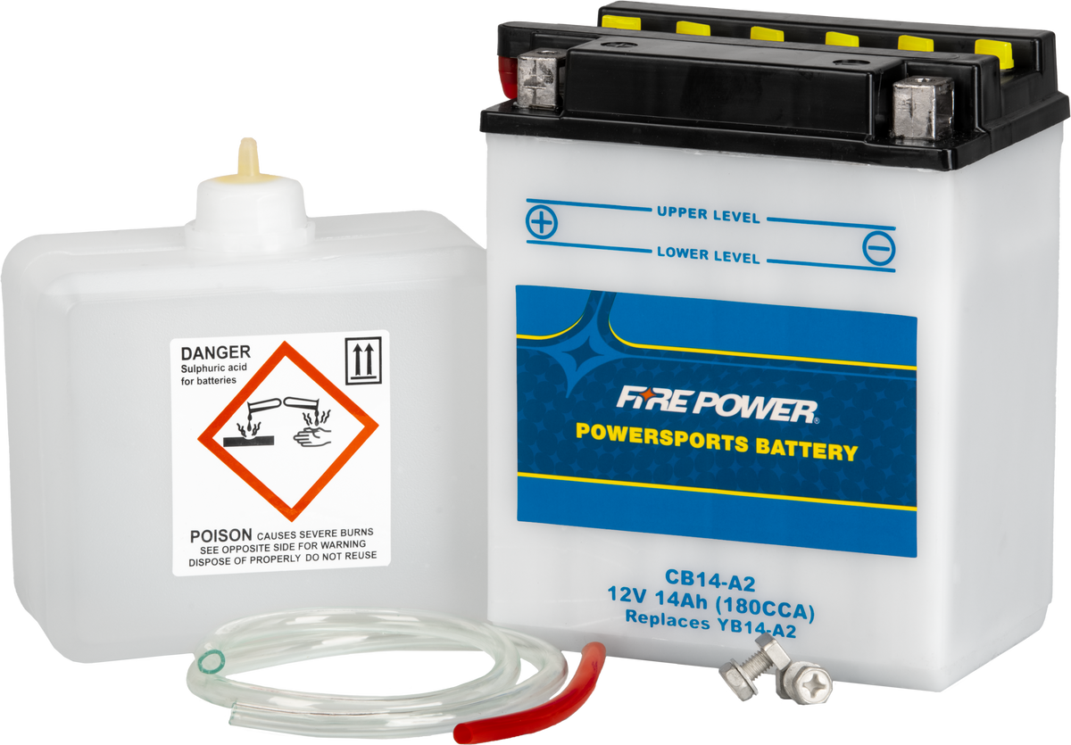 BATTERY W/ACID CB14-A2 12V HEAVY DUTY