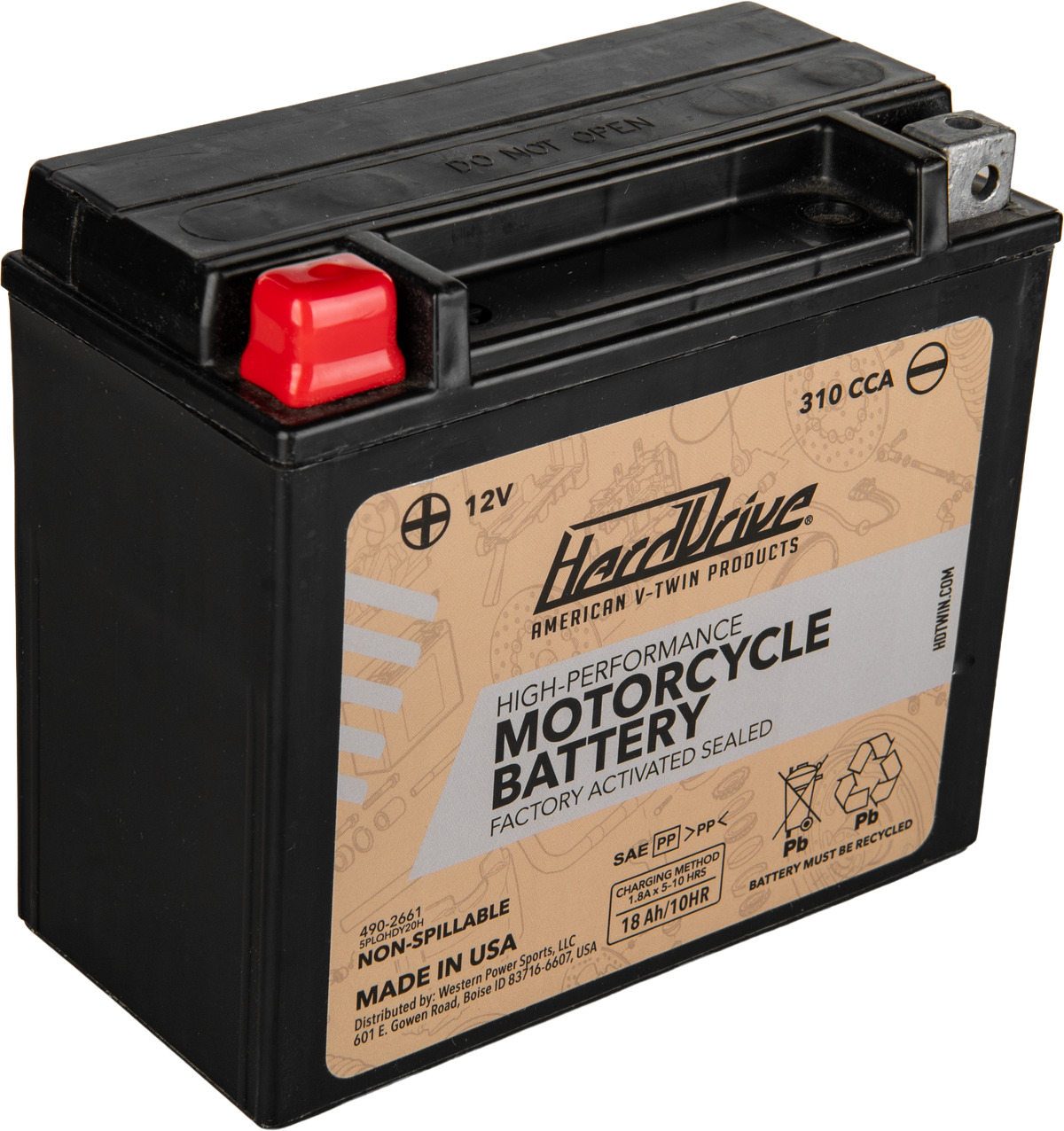 HIGH PERFORM BATTERY YTX20H CCA 310