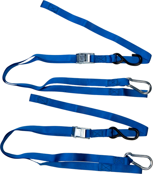 1" X 6' TIE-DOWN SOFT-TIE BLUE 2/PK