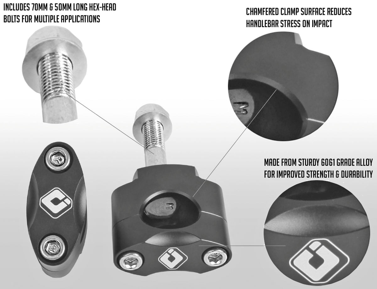 1 1/8" ODI OVERSIZED BAR MOUNT
