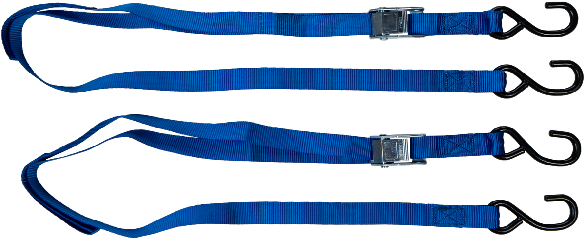 1" X 6' TIE-DOWN BLUE 2/PK