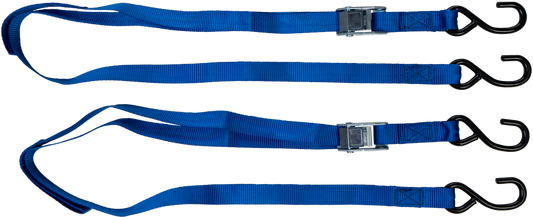 1" X 6' TIE-DOWN BLUE 2/PK