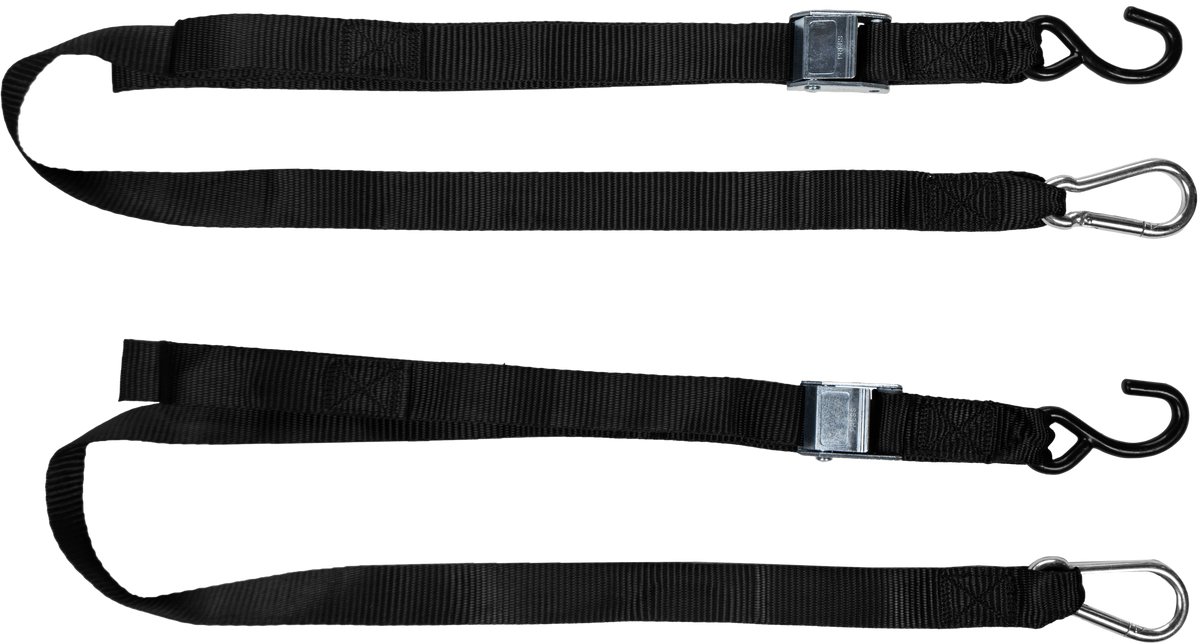 1.5" X 6' TIE-DOWN SOFT-TIE BLACK 2/PK