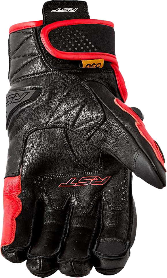 FREESTYLE 3 D3O GLOVE BLACK/RED LEATHER LG