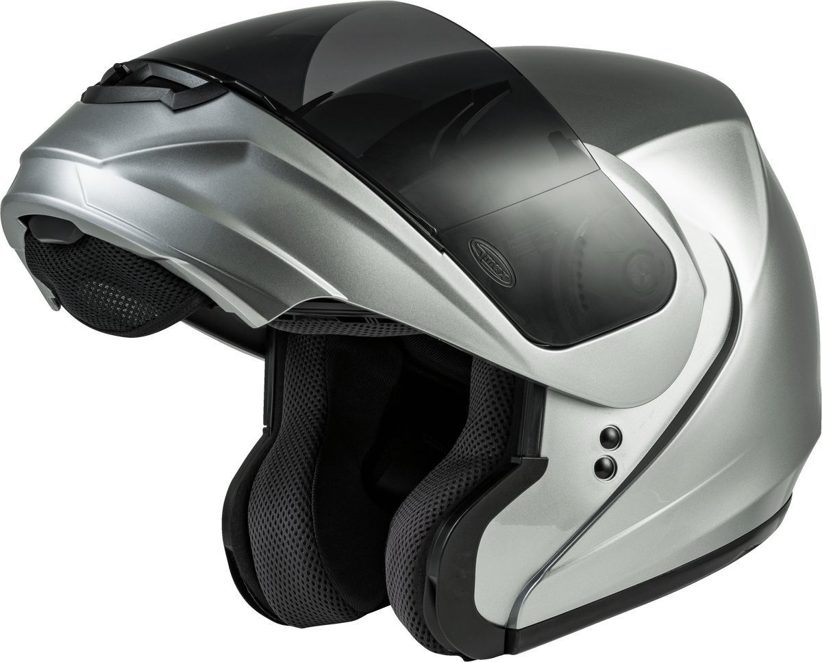 MD-04 MODULAR HELMET METALLIC SILVER MD