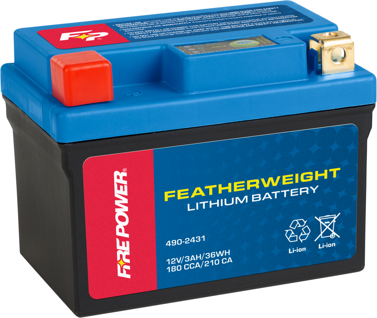 FEATHERWEIGHT LITHIUM BATTERY 180 CCA 12V/36WH