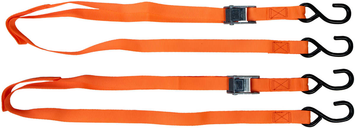 1" X 6' TIE-DOWN ORANGE 2/PK