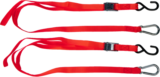 1" X 6' TIE-DOWN SOFT-TIE RED 2/PK