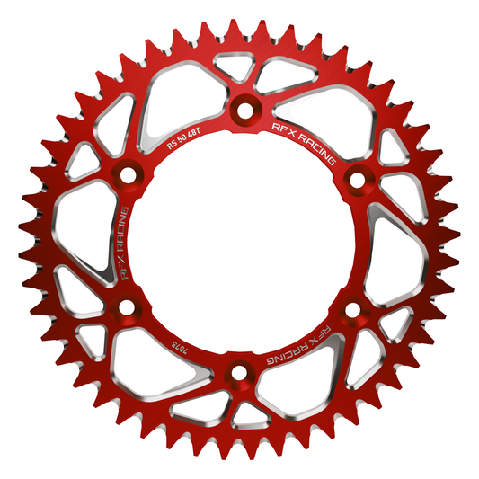 ALUMINUM REAR SPROCKET 52T RED KTM/HUSQ/GAS
