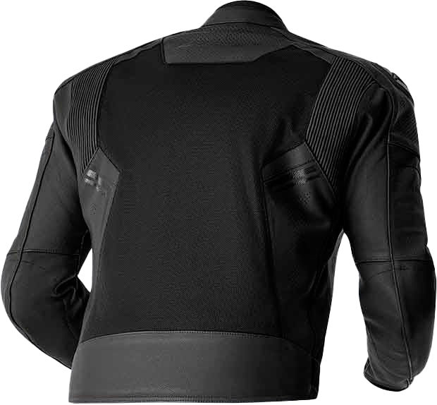 S1 D3O MESH LEATHER JACKET BLACK MD
