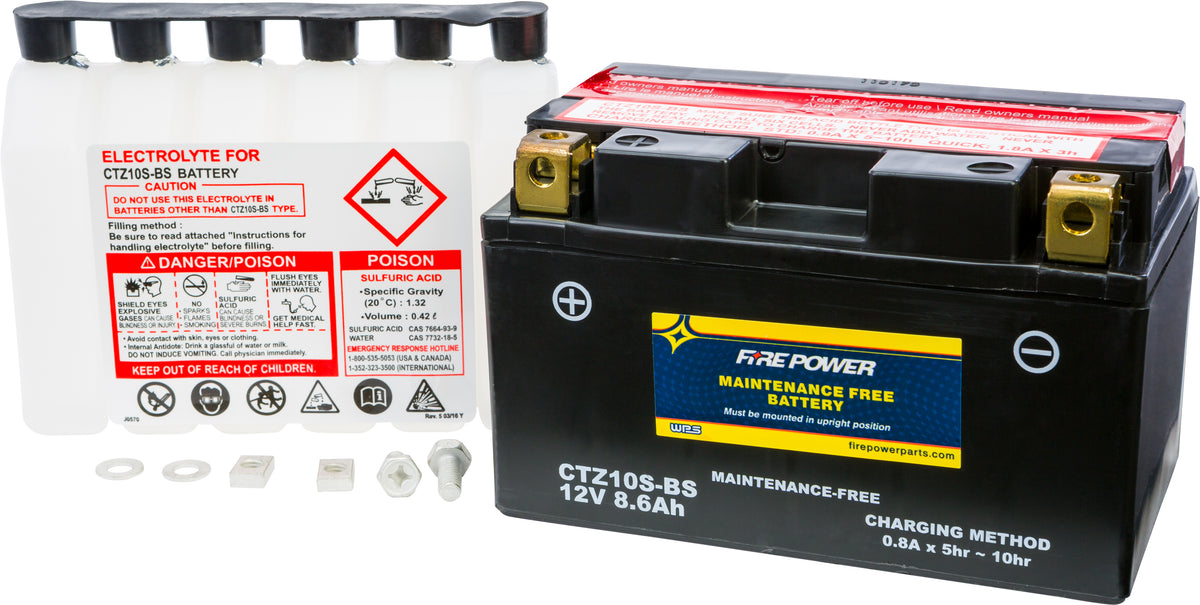 BATTERY CTZ10S-BS MAINTENANCE FREE