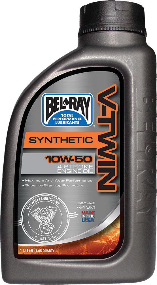 V-TWIN SYNTHETIC OIL 10W50 1L (12/CASE  SOLD EA)