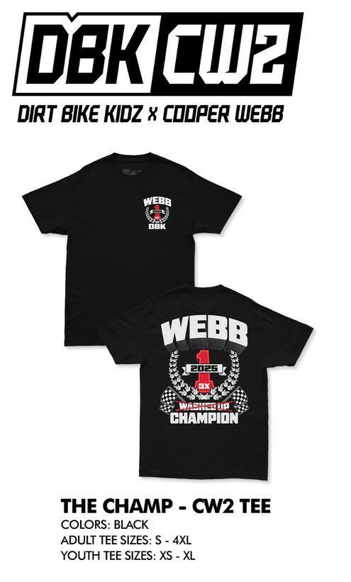 THE CHAMP CW2 TEE BLACK LG