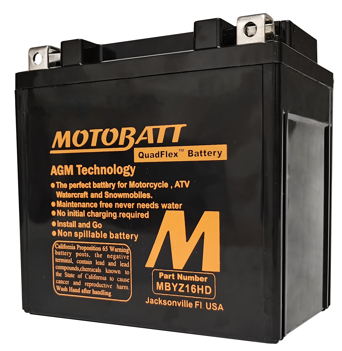 BATTERY MBYZ16HD SEALED FACTORY ACTIVATED