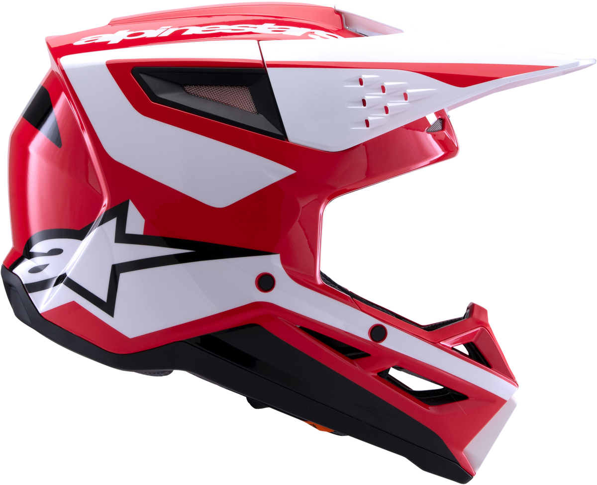SM3 HEAT HELMET RED/WHITE/BLACK GLOSSY MD