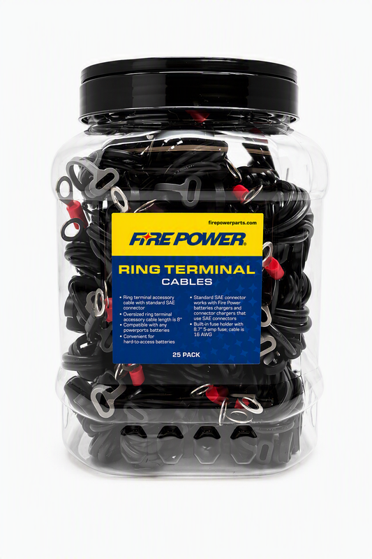 25/PK RING JAR DISPLAY RING TERMINAL CABLES