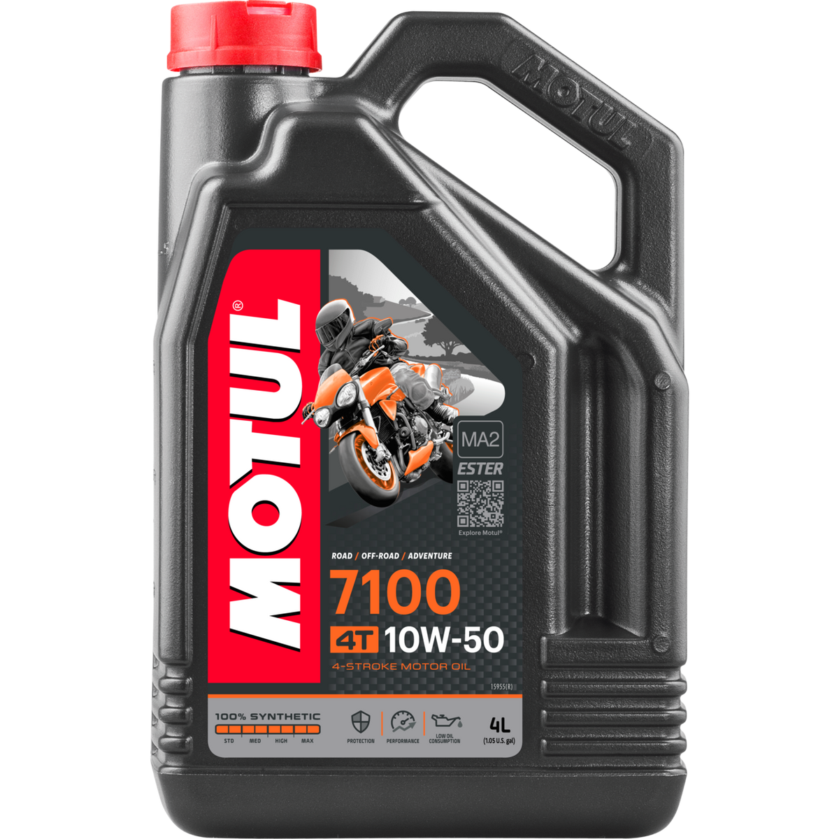 7100 FULL SYN OIL 10W50 4T 4L 4/CASE