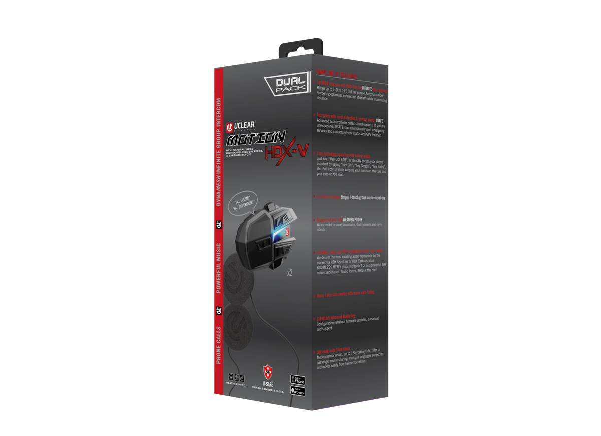 MOTION HDX-V DUAL KIT HELMET AUDIO DUAL KIT