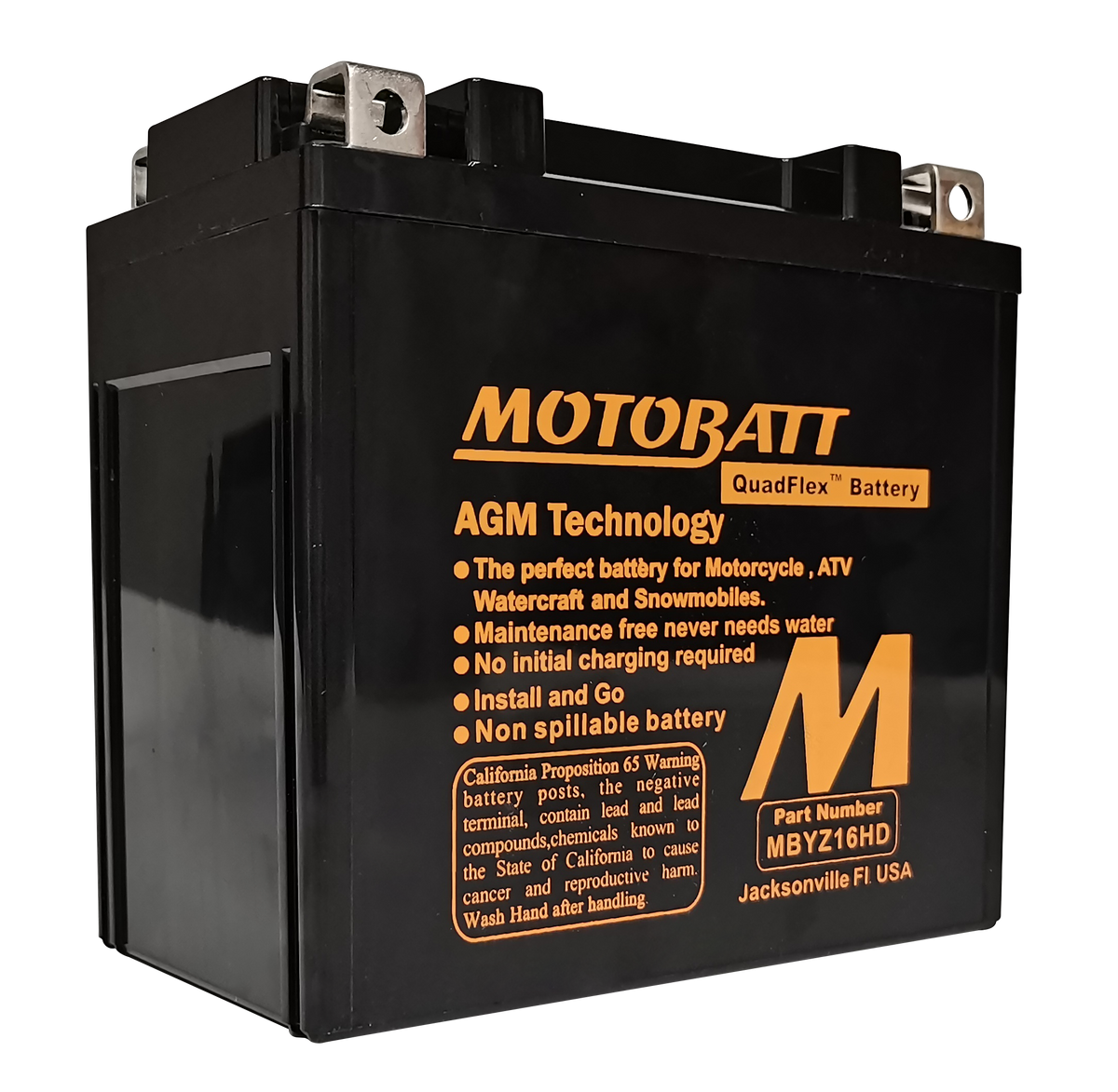BATTERY MBYZ16HD SEALED FACTORY ACTIVATED