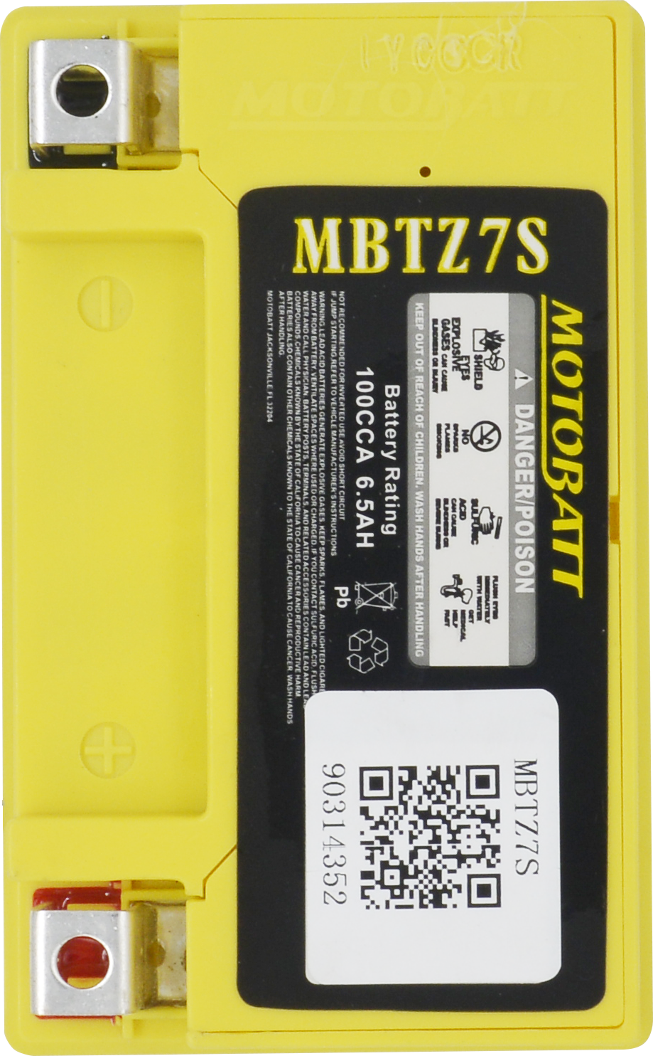 BATTERY MBTZ7S SEALED FACTORY ACTIVATED