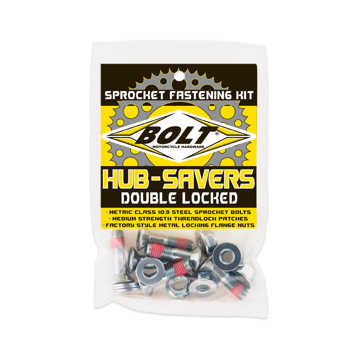 SPROCKET FASTENERS SILVER 6/PK