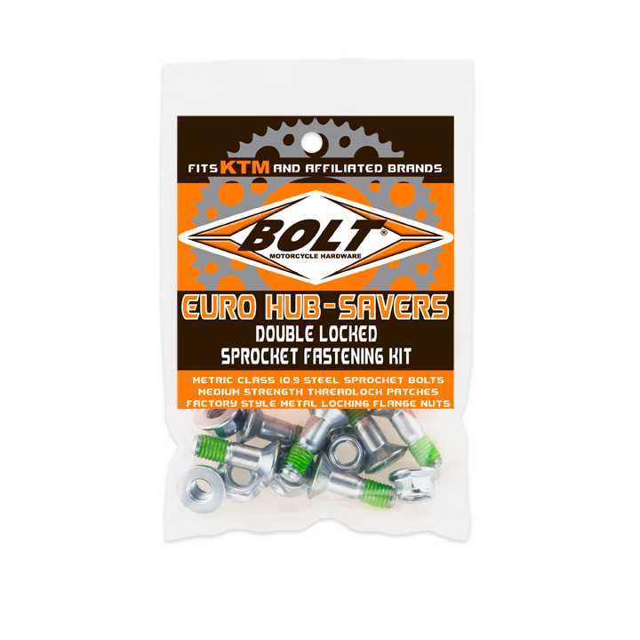 EURO STYLE HUB-SAVERS DOUBLE LOCKED SPROCKET FASTENING KIT