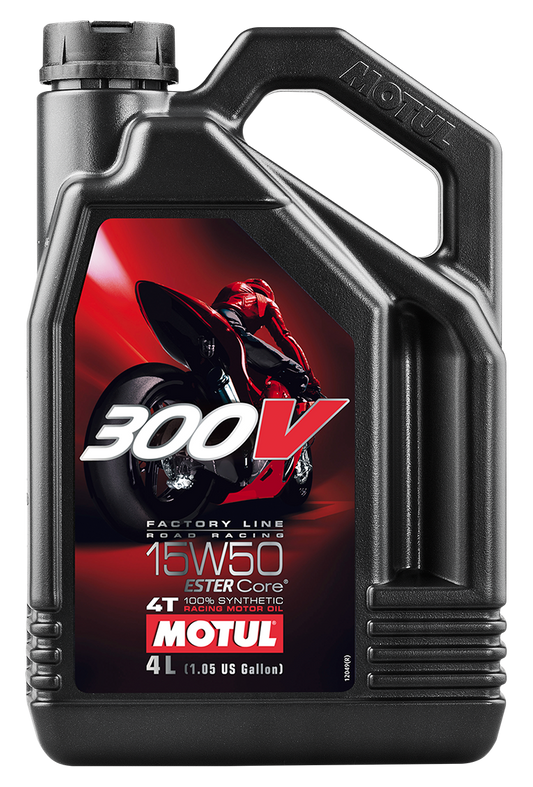 300V COMPETITION SYNTHETIC OIL 4T 15W50 4L 4/CASE