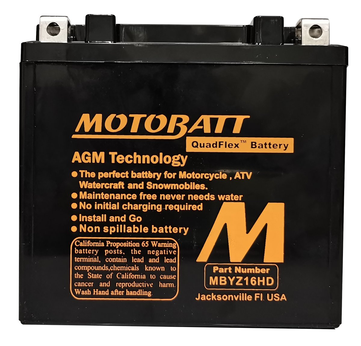 BATTERY MBYZ16HD SEALED FACTORY ACTIVATED