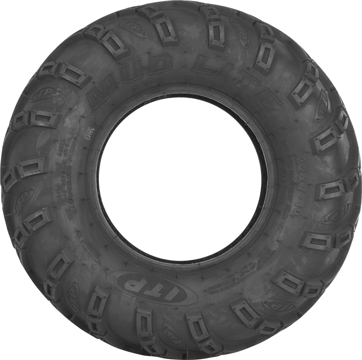 TIRE MUD LITE REAR 25X10-12 LR420LBS BIAS